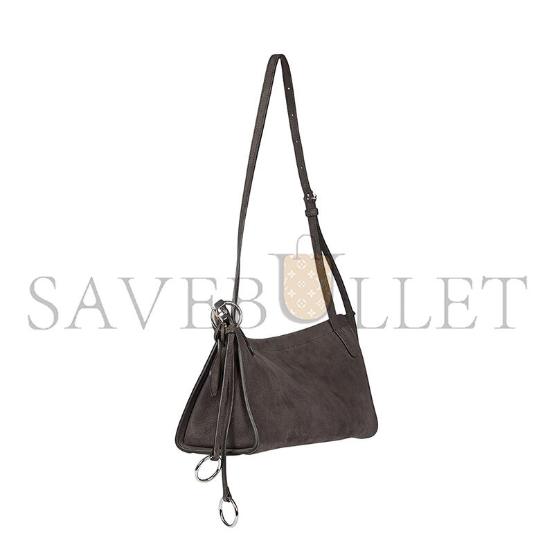 ALAÏA LE CLICK EAST WEST SMALL BAG IN NUBUCK (25*12.5*7cm) 